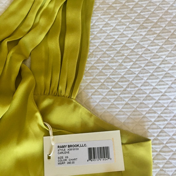 Ramy Brook Carlene Chartreuse Top - Picture 3 of 3
